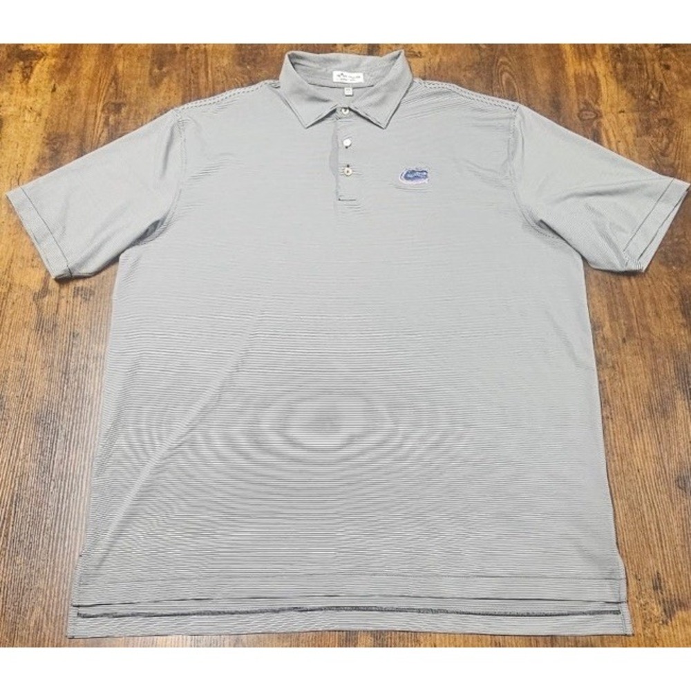 Peter Millar Summer Comfort Florida Gators Striped Polo Golf Shirt Men's Sz 2XL